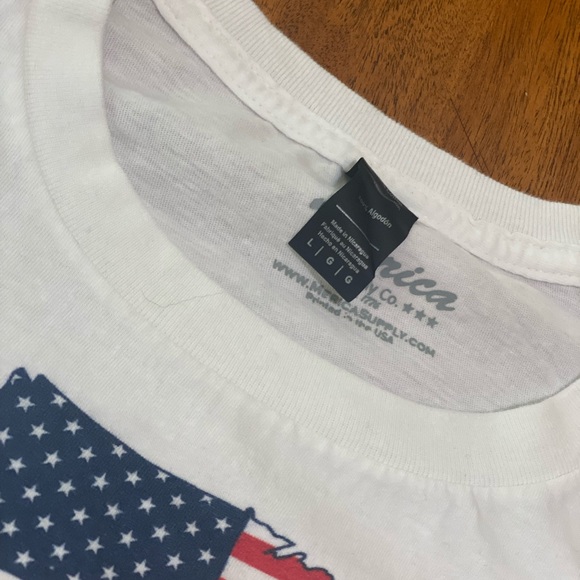 Merica Supply Co Back to Back World War Champs Shirt Mens Patriotic USA Tee NWT - Picture 5 of 5